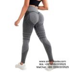 AB Grey Women Sexy Figure Hip Lift Athletic Leggings High Waist Stretch Gym Pants