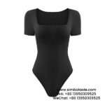 Black Sleeveless Tank Tops Shapewear Jumpsuit Threaded Bodysuit Seamless Fitness One-Piece Yoga Wear