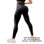 Black Women Sexy Figure Hip Lift Athletic Leggings High Waist Stretch Gym Pants