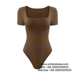Coffee Sleeveless Tank Tops Shapewear Jumpsuit Threaded Bodysuit Seamless Fitness One-Piece Yoga Wear