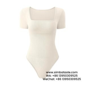 Off-White Sleeveless Tank Tops Shapewear Jumpsuit Threaded Bodysuit Seamless Fitness One-Piece Yoga Wear