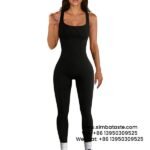 Sleeveless Tank Tops Threaded Trousers Seamless Stretch Tracksuits Fitness Onesies Yoga Wear