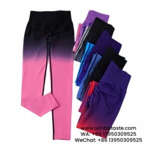 Various Women Sports Leggings Seamless High Waist Gym Pants Gradient Candy Yoga Pants