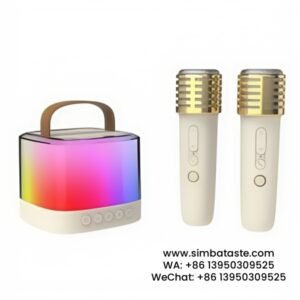 White Hand Basket Design Bluetooth Audio Single Box With Microphone