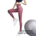Women Bean Red Gym Pants High Stretch Sports Leggings High Waist Yoga Pants