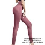 Women Bean Red Gym Pants High Stretch Sports Leggings High Waist Yoga Pants