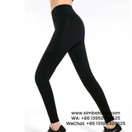 Women Black Gym Pants High Stretch Sports Leggings High Waist Yoga Pants