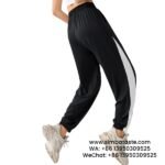 Women Black Loose Cuff Sweatpants Slim Running Rrousers Yoga Gym Pants