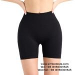 Women Black Seamless High Waist Yoga Shorts Tight Running Exercise Pants