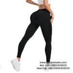 Women Black Seamless Knitting Explosive Hip Lift Yoga Pants Feminine V Waist Sports Gym Pants