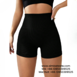 Women Black Vertical Striped Yoga Shorts High Stretch Shape Fitness Yoga Pants