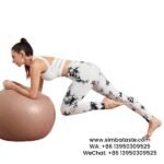 Women Black White Dyeing Yoga Pants High Rise Hip Lift Gym Pants Seamless Athletic Pants