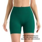 Women Christmas Green Seamless High Waist Yoga Shorts Tight Running Exercise Pants