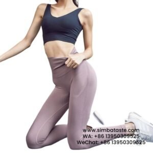 Women Coffee Purple Gym Pants High Stretch Sports Leggings High Waist Yoga Pants