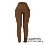 Women Coffee Thread Sports Leggings Seamless Yoga Pants Yoga Wear Leggings