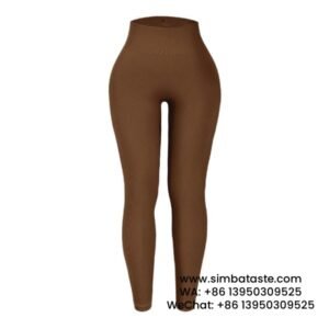 Women Coffee Thread Sports Leggings Seamless Yoga Pants Yoga Wear Leggings