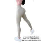 Women Crescent White Hip Lift Gym Pants High Waist Yoga Pants Running Sports Pants
