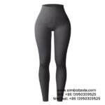 Women Grey Thread Sports Leggings Seamless Yoga Pants Yoga Wear Leggings