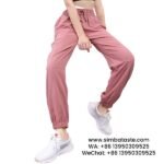 Women Pink Loose Sweatpants High-Waisted Quick-Drying Yoga Trousers Cargo Pants