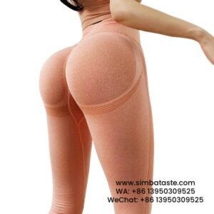Women Pink Yoga Pants Sexy Stretch Hip Lift Gym Pants High-Waisted Sweatpants