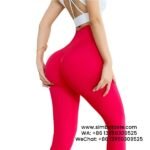 Women Red Hip Lift Gym Pants High Waist Yoga Pants Running Sports Pants