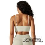 Women White Seamless Yoga Bra Quick-Drying Breathable Running Bras Gym Top Yoga Wear