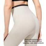 Women White Thread High Waist Yoga Pants Plus Size Anti-Frizz Athletic Leggings