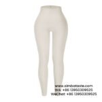 Women White Thread Sports Leggings Seamless Yoga Pants Yoga Wear Leggings