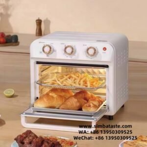 Capacity 13L 1200W Material PP Plastic Shell White Air Fryer Oven