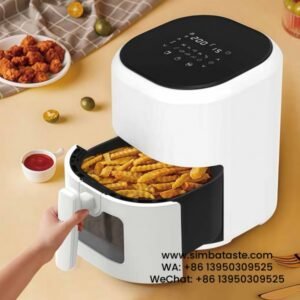 Capacity 4.5L 1200W Material PP Plastic Shell Digital White Air Fryer 3