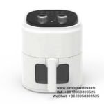 Capacity 4.5L 1200W Material PP Plastic Shell Double Knob Mechanical White Air Fryer 3