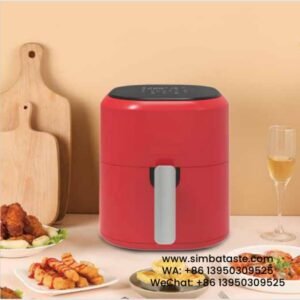 Capacity 4.5L 1400W Material PP Plastic Shell Digital Red Air Fryer 3