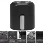 Capacity 4.5L 1400W Material PP Plastic Shell Mechanical Black Air Fryer