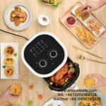 Capacity 4.5L 1400W Material PP Plastic Shell Mechanical Light Blue Air Fryer 2