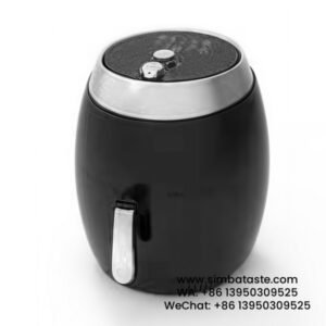 Capacity 8.5L 1800W Material PP Plastic Shell Round Drum-Shaped Black Air Fryer SD-AM