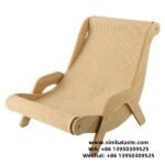 Cat Scratch Board Cat Reclining Chair Wooden Hammock Grinding Claws Sisal Cat Bed