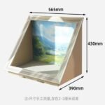 DIY Retro Style Oil Painting Frame Flowers Cat Scratch Board Cat Nest 6