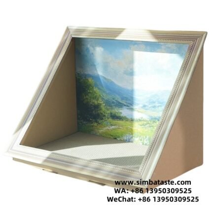 DIY Retro Style Oil Painting Frame Wilderness Cat Scratch Board Cat Nest
