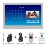 10.1 Inches Digital Photo Frame Digital Photo Albums USB Flash Drive Video Player White EU