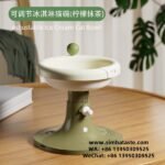 Cat Bowl Ceramic Anti-Tipping Cat Water Bowl Adjustable Height Cat Food Bowl Dog Bowl