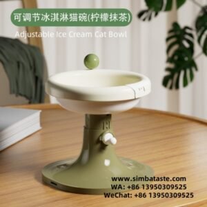 Cat Bowl Ceramic Anti-Tipping Cat Water Bowl Adjustable Height Cat Food Bowl Dog Bowl